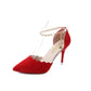 "Sandales Femmes 2023 : Talons Hauts, Chaîne Snap & Design AOMshop" Red Heel high 8cm