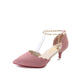 "Sandales Femmes 2023 : Talons Hauts, Chaîne Snap & Design AOMshop" Pink