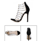 Sandales à talons hauts transparents creux de 12 cm - AOMshop