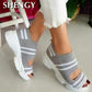 Sandales d'été pour femme, talons compensés et plateforme, chaussures légères, grandes tailles - AOMshop