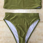 Sexy Two-Piece Breast Wrap Swimsuit Bikini Set | AOMshop