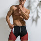 Shorts de bain pour hommes avec cinq points de couleur assortie - AOMshop