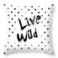 Simple Black and White Peach Skin Pillowcase | AOMshop
