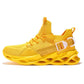 Sneakers Légères en Maille Respirante avec Semelle à Lame G133-Yellow