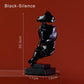 "Statue figurine abstraite en résine pour décoration intérieure" Black-Silence