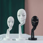"Statue figurine abstraite en résine pour décoration intérieure"