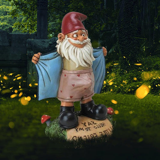 Statues de jardin Gnome créatives, ornements drôles de nain sexy pour la décoration extérieure