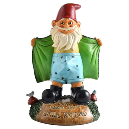 Statues de jardin Gnome créatives, ornements drôles de nain sexy pour la décoration extérieure A