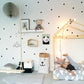 Stickers Muraux pour Chambre d'Enfant - Décoration Murale à Pois Noirs
