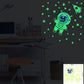 Stickers muraux lumineux Terre Lune pour décoration de chambre d'enfant