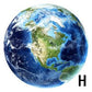 Stickers muraux lumineux Terre Lune pour décoration de chambre d'enfant blue light H China