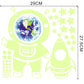 Stickers muraux lumineux Terre Lune pour décoration de chambre d'enfant 001 China