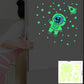 Stickers muraux lumineux Terre Lune pour décoration de chambre d'enfant