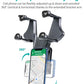 Support smartphone noir réglable pour voiture pour iPhone 6 8 Samsung Xiaomi 6 6X