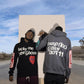Sweat à capuche imprimé lettres graffiti