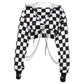 Sweatshirt à carreaux pour femme, style décontracté et tendance Black and white plai