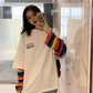 T-shirt Rainbow Kawaii Hirsionsan pour Femme