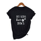 T-shirt pour femmes - Idéal pour les amoureuses des chiens 37X4-FSTBK-