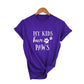 T-shirt pour femmes - Idéal pour les amoureuses des chiens 37X4-FSTPP-