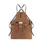 "Tablier de travail en toile durable unisexe avec poches à outils 75x60cm 5