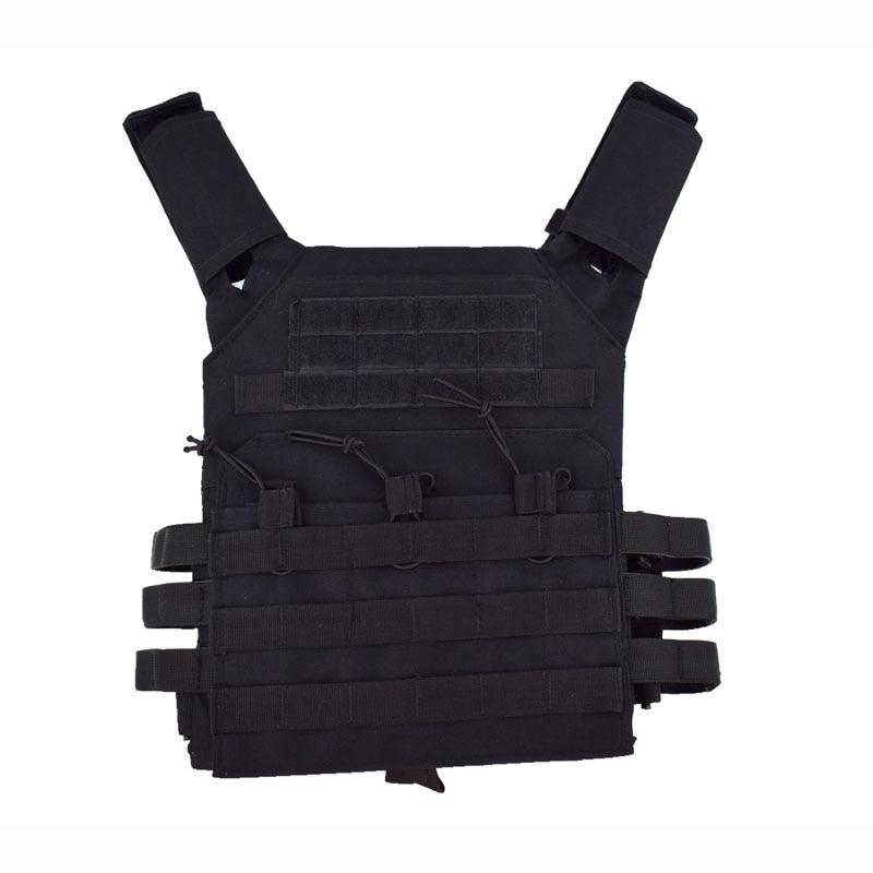 Tactical Body Armor JPC Molle Plate Carrier Vest - Équipement militaire Black