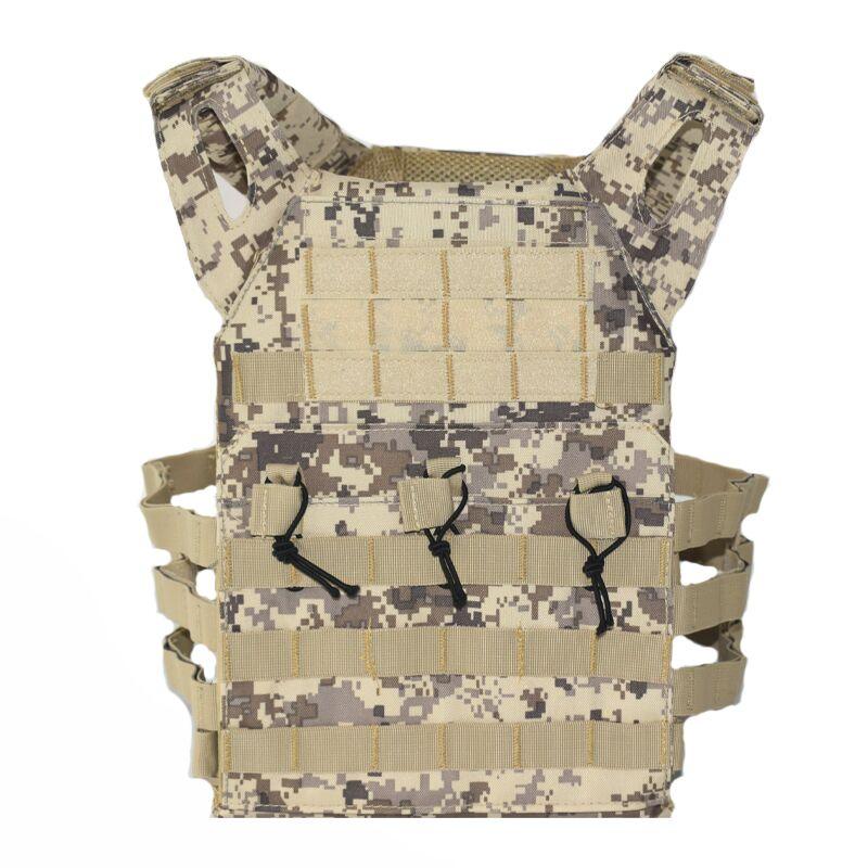 Tactical Body Armor JPC Molle Plate Carrier Vest - Équipement militaire Desert Digital