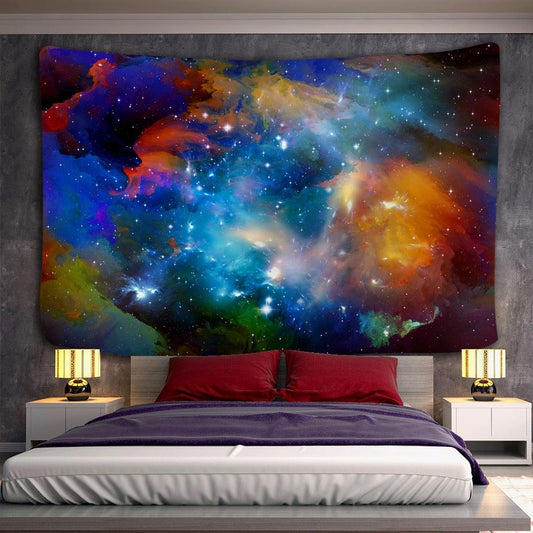 Tenture Murale Psychédélique 3D Galaxy