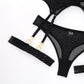 Three-piece Sexy Lingerie Garter Belt | AOMshop