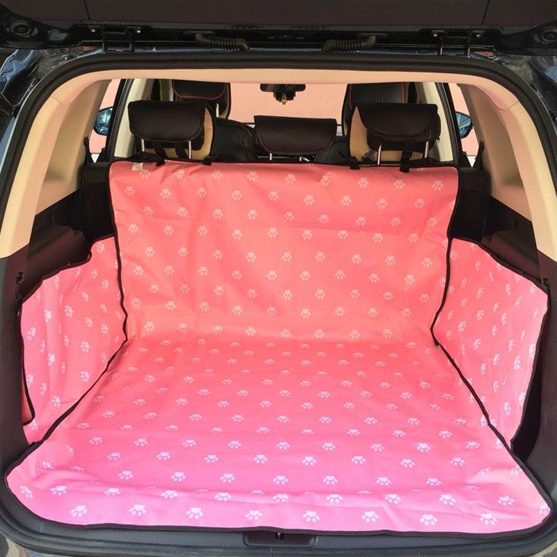 Transport pour animaux de compagnie, siège de voiture et housse de protection pour coffre Pink 155x104x33cm