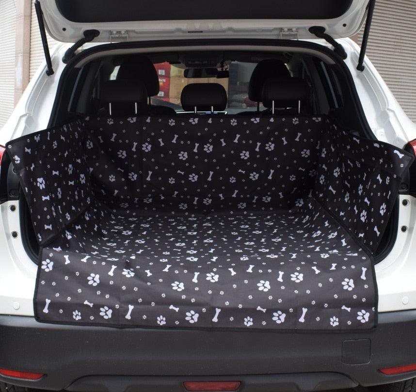 Transport pour animaux de compagnie, siège de voiture et housse de protection pour coffre Black bone 155x104x33cm