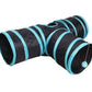 Tunnel long de 1.2m avec 2 fenêtres et 2 trous - AOMshop"