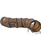 Tunnel long de 1.2m avec 2 fenêtres et 2 trous - AOMshop" Brown A