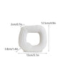 Vase en céramique creux carré et circulaire Vilead square S