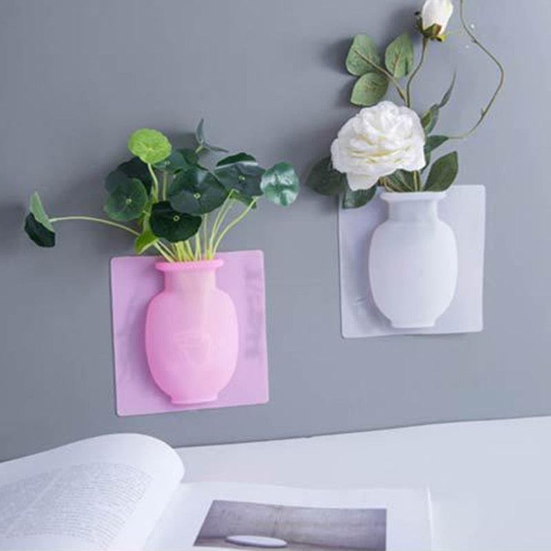 Vase mural en silicone