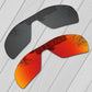 "Verres de remplacement polarisés E.O.S pour lunettes de soleil Oakley Batwolf OO9101 Black-Fire Red