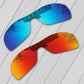 "Verres de remplacement polarisés E.O.S pour lunettes de soleil Oakley Batwolf OO9101 Fire Red-Ice Blue