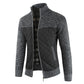 "Veste Tricotée Rembourrée en Velours pour Homme - AOMshop"