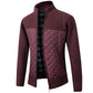"Veste Tricotée Rembourrée en Velours pour Homme - AOMshop" Red