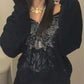"Veste à capuche Butterfly Print Grunge pour femme - Style Fairycore"