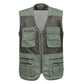 "Veste de travail pour homme, Gilet tactique en maille solide, Multi-poches, 2021" Army Green vest