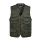 "Veste de travail pour homme, Gilet tactique en maille solide, Multi-poches, 2021" Army Green