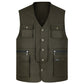 "Veste de travail pour homme, Gilet tactique en maille solide, Multi-poches, 2021" LD9 army green