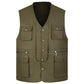 "Veste de travail pour homme, Gilet tactique en maille solide, Multi-poches, 2021" LD9 Khaki
