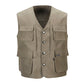 "Veste de travail pour homme, Gilet tactique en maille solide, Multi-poches, 2021" LD4 Khaki