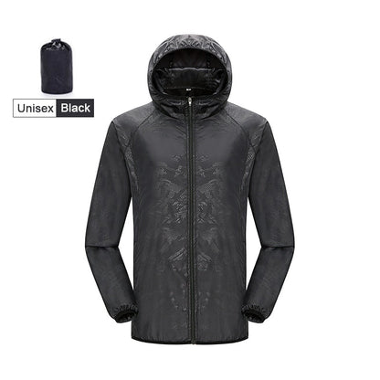 Veste imperméable unisexe pour activités de plein air Unisex Black China
