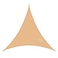 "Voile d'ombrage en triangle 3x3x3M avec lumières LED, toile étanche pour jardin et terrasse" Sand yellow