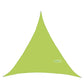 "Voile d'ombrage en triangle 3x3x3M avec lumières LED, toile étanche pour jardin et terrasse" Yellow green