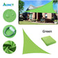 Waterproof Sun Shelter - Voile d'ombrage triangulaire pour jardin, patio et piscine Green
