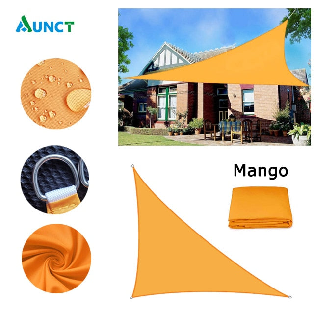 Waterproof Sun Shelter - Voile d'ombrage triangulaire pour jardin, patio et piscine Mango