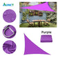 Waterproof Sun Shelter - Voile d'ombrage triangulaire pour jardin, patio et piscine Purple